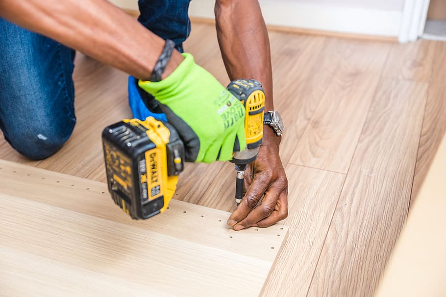 Person Holding Dewalt Cordless Hand Drill, carpenter, carpentry, HD wallpaper