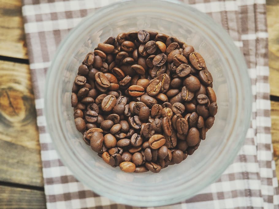 Coffee Beans on Plastic Cup, caffeine, food and drink, still life HD wallpaper