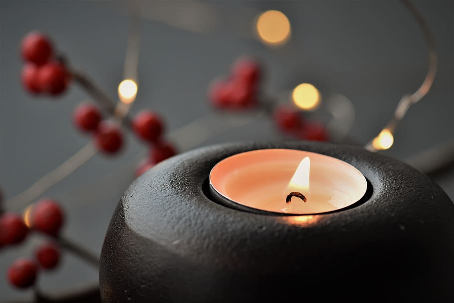 candle, light, fire, flame, candlelight, burn, mood, christmas HD wallpaper
