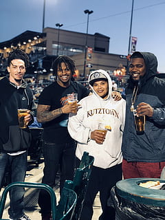 Man Wearing Black Hoodies Holding Beer , friends, group, happy HD wallpaper