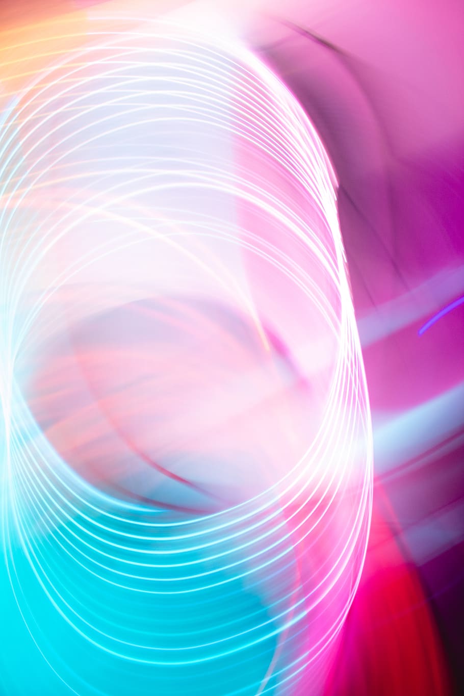teal, pink and red artwork, abstract, motion, pattern, pink color HD wallpaper