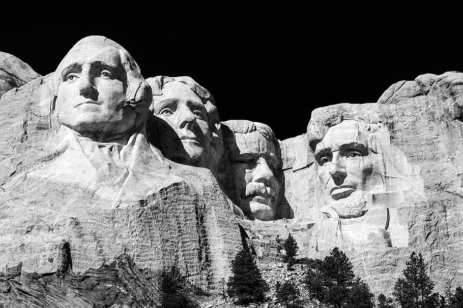 rocks, face, sculpture, formation, trees, travel, adventure HD wallpaper