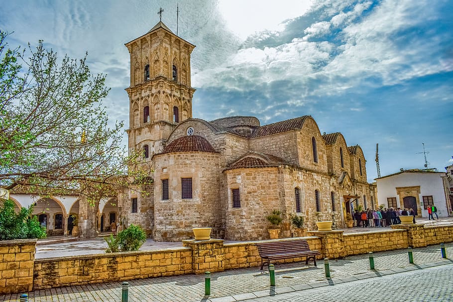 cyprus, larnaca, st, lazarus, church, cathedral, landmark, architecture, HD wallpaper
