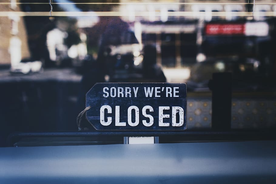 1080x2340px | free download | HD wallpaper: Sorry we're closed sign ...