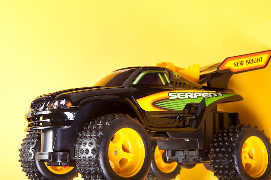 auto, automobile, car, drive, toy, transport, wheel, yellow HD wallpaper
