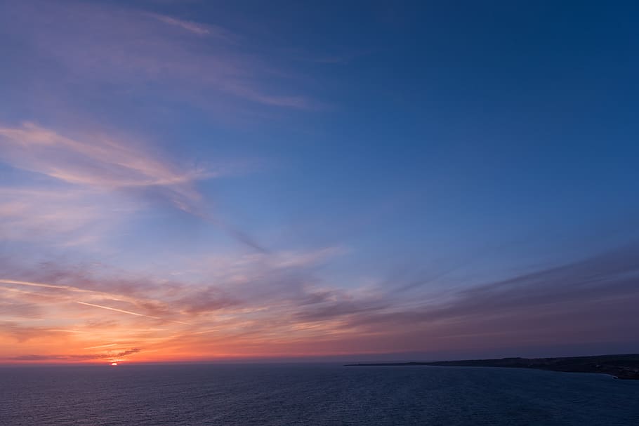 sky, sea, water, scenics - nature, beauty in nature, horizon over water HD wallpaper