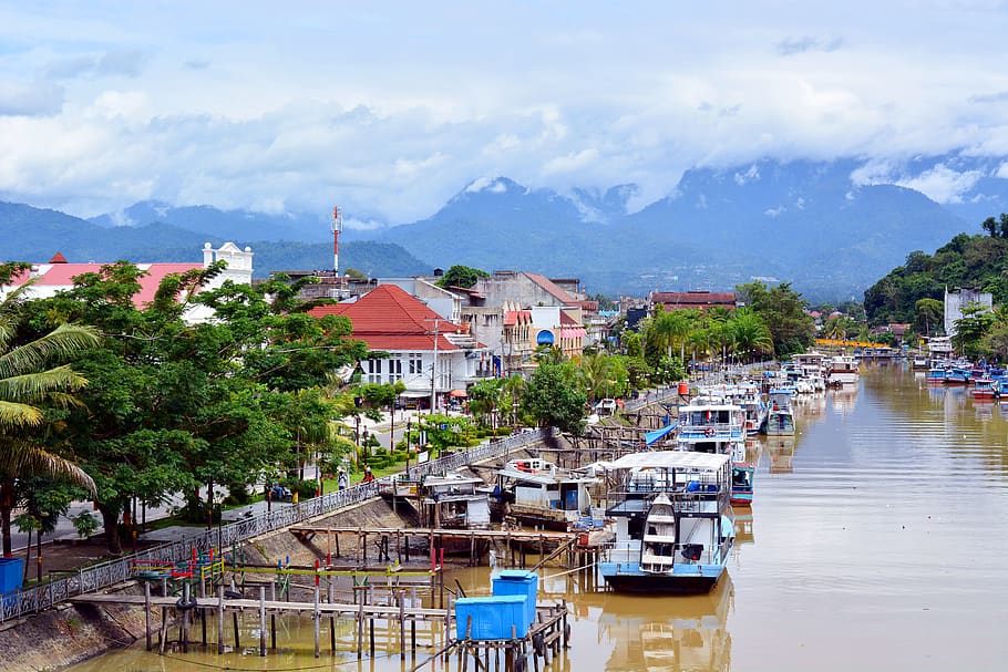 boats on river during daytime, transportation, vehicle, water HD wallpaper