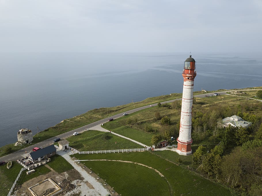 pakri, lighthouse, estonia, paldiski, baltic sea, landscape, HD wallpaper