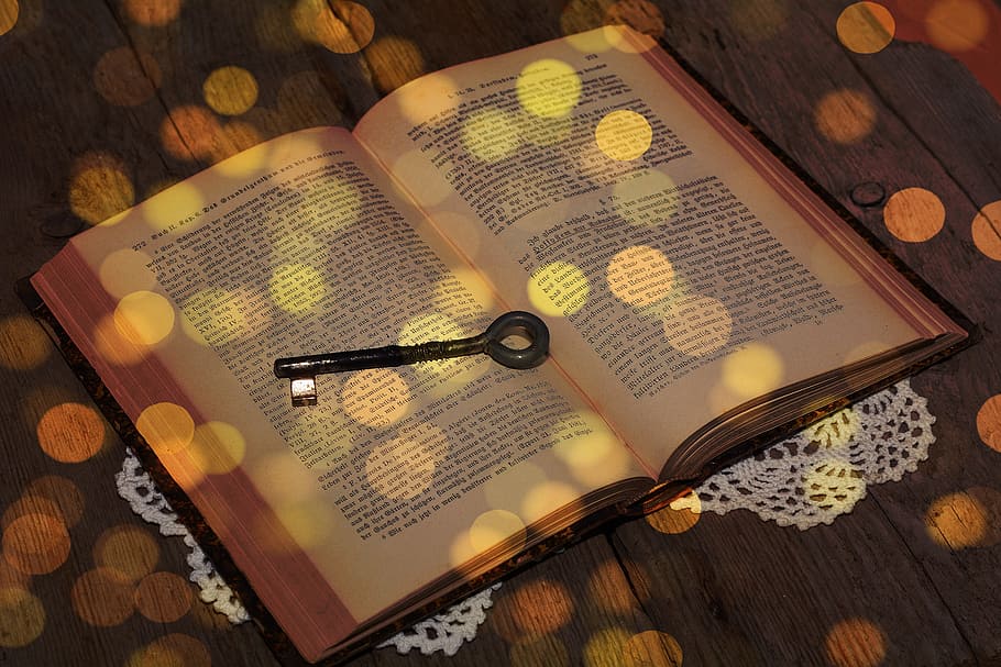 book, paper, pages, lights, circular, high angle view, publication HD wallpaper