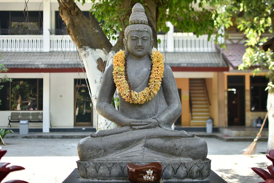 java, religion, temple, statue, mojokerto, patung, buddhist HD wallpaper