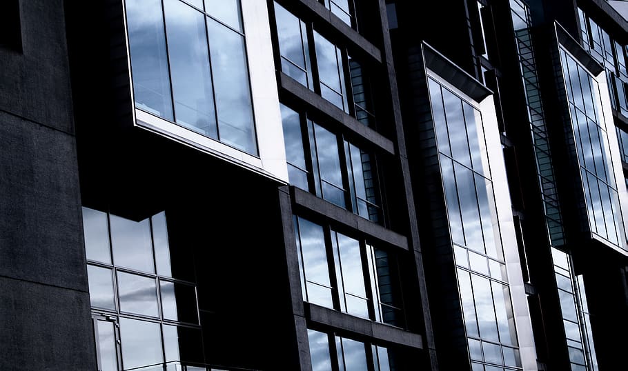 black and gray building, built structure, architecture, building exterior HD wallpaper
