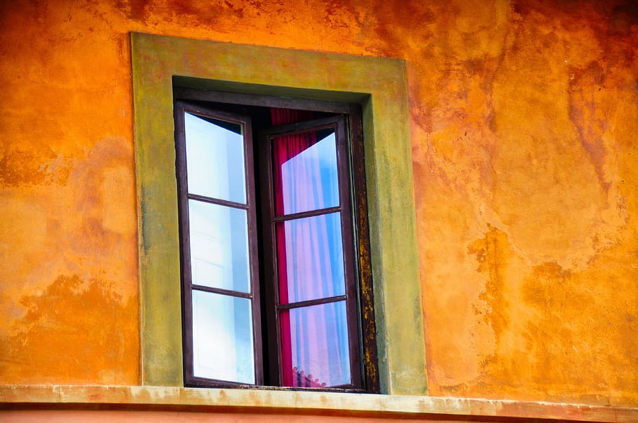 fenete, ochre, provence, open, mystery, italy, florence, color, HD wallpaper