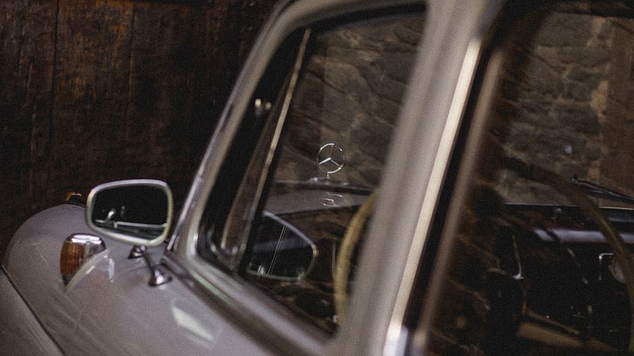 gray vehicle with windows close, mirror, automobile, transportation HD wallpaper