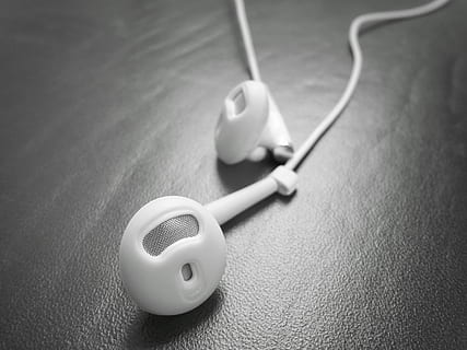 White earphones on white paper HD wallpaper | Wallpaper Flare