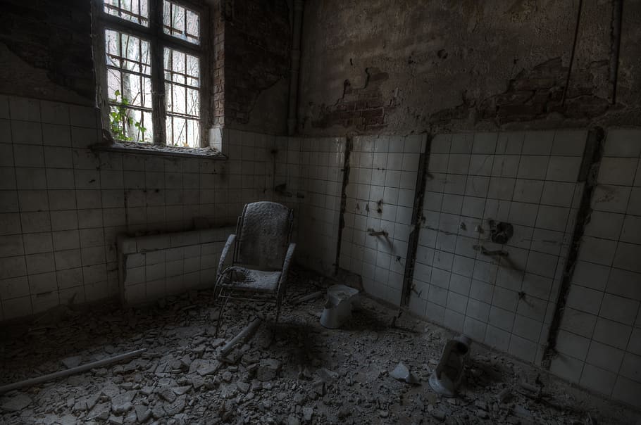 empty brown chair, furniture, dungeon, armchair, cat, animal HD wallpaper