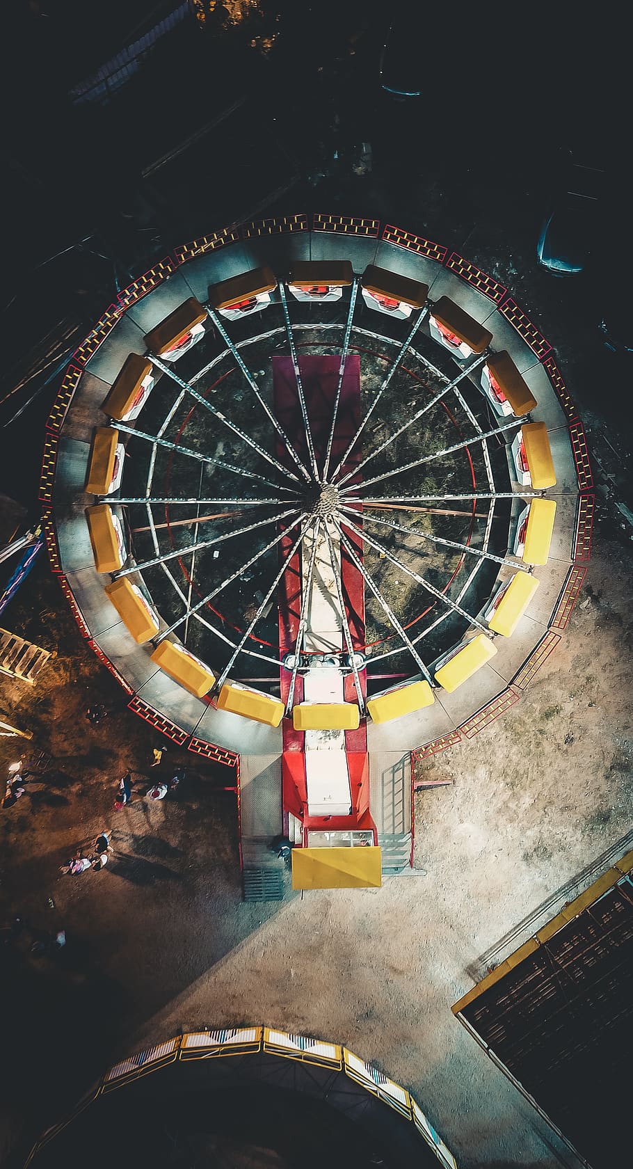 ferris wheel, amusement park, av. dona belmira marin, brazil, HD wallpaper