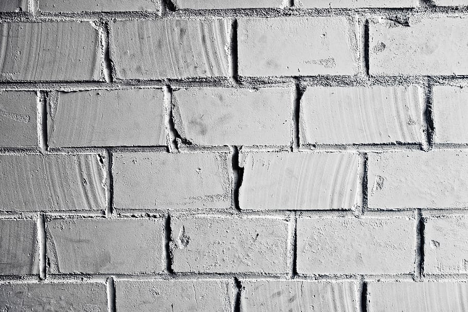 brick wall, brickwork, white brick wall, masonry, seam, cement HD wallpaper