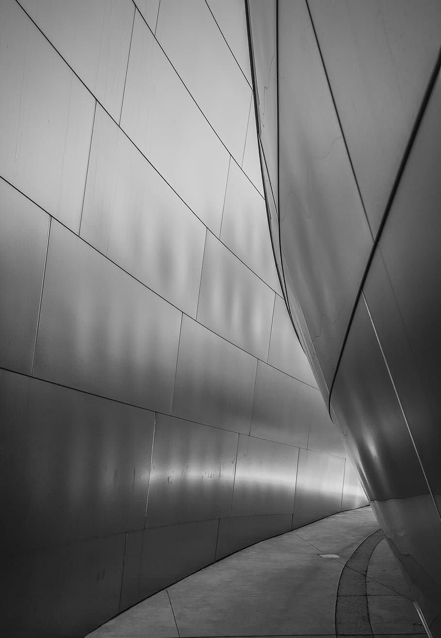 disney hall, architecture, no people, built structure, pattern HD wallpaper