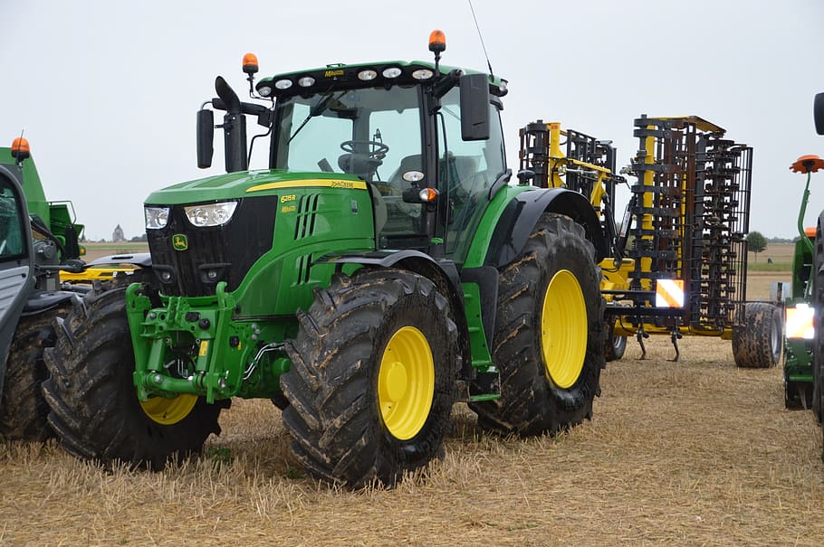 tractor, agriculture, vehicle, machine, farm, tug, harvest, HD wallpaper