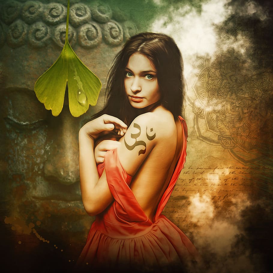 fantasy, mystic, hinduism, composing, mysterious, photomontage HD wallpaper
