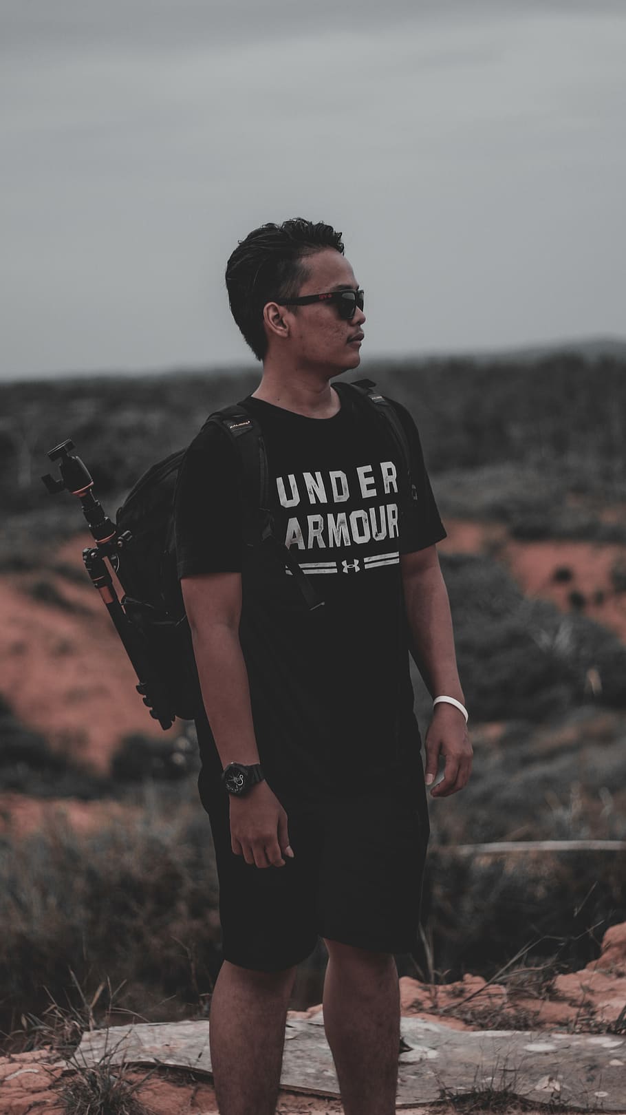 Photo of Man Wearing Black Backpack, adult, backpacker, blur HD wallpaper
