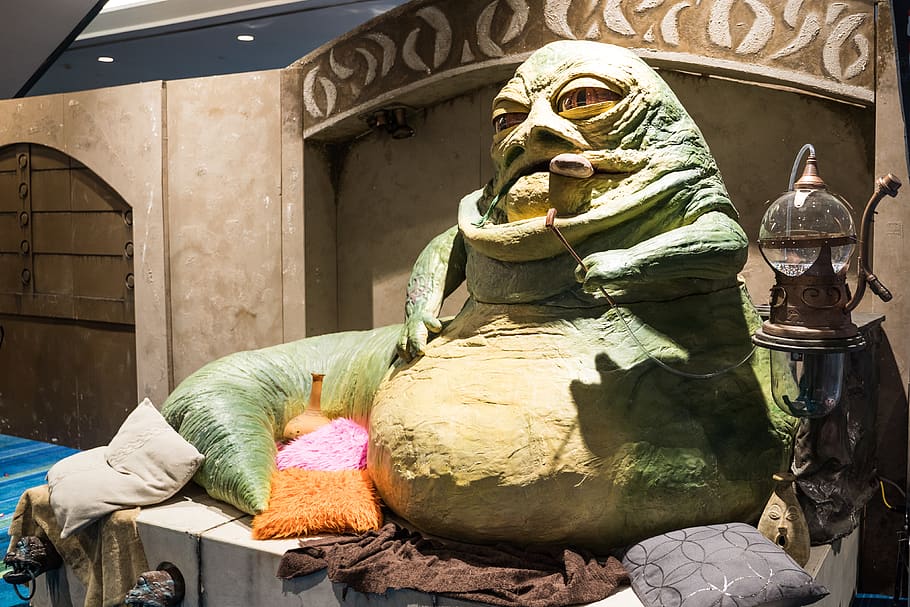 Star Wars Jabba the Hutt figurine, turtle, sea life, animal, reptile, HD wallpaper