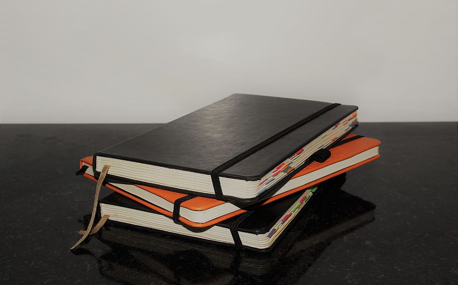books, notebooks, diary, knowledge, education, notes, indoors HD wallpaper