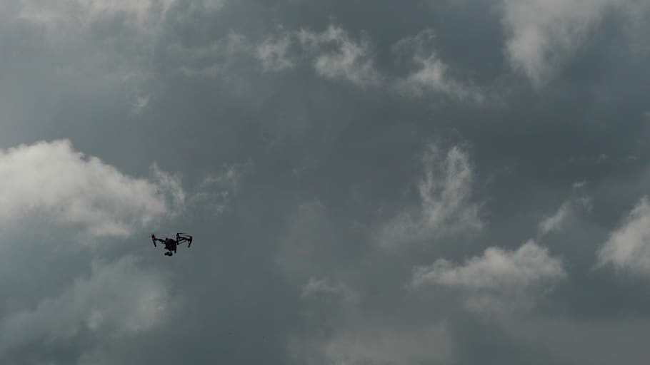 drone, flight, aerial, cloud, storm, dji, inspire, cloud - sky HD wallpaper