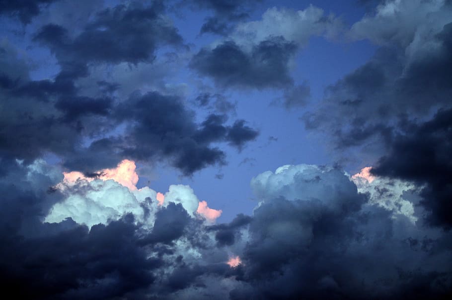sunset, sky, clouds, cloud - sky, storm, no people, nature HD wallpaper