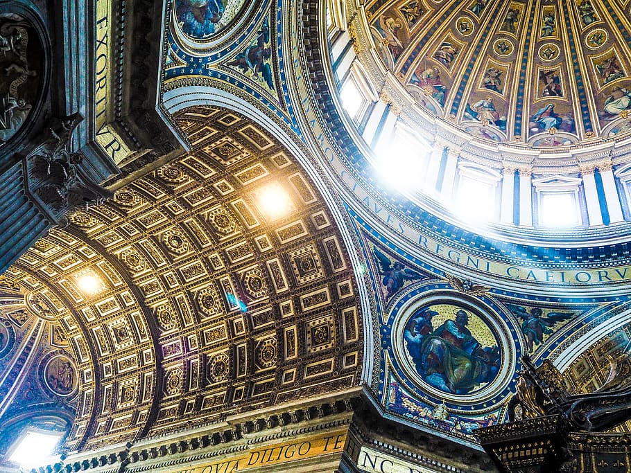 Cathedral interior, architecture, built structure, place of worship HD wallpaper