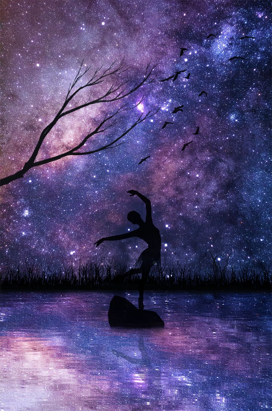 Galaxy Girl Wallpapers  Wallpaper Cave