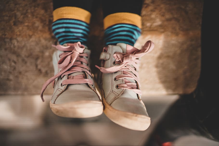 beige rubber shoes, human body part, one person, low section HD wallpaper