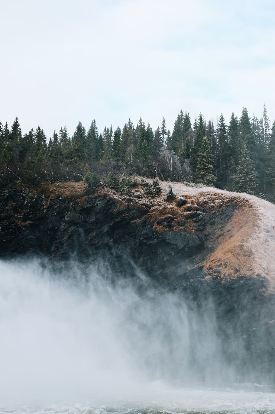Brown Mountain , environment, mist, nature, scenic, trees, scenics - nature HD wallpaper