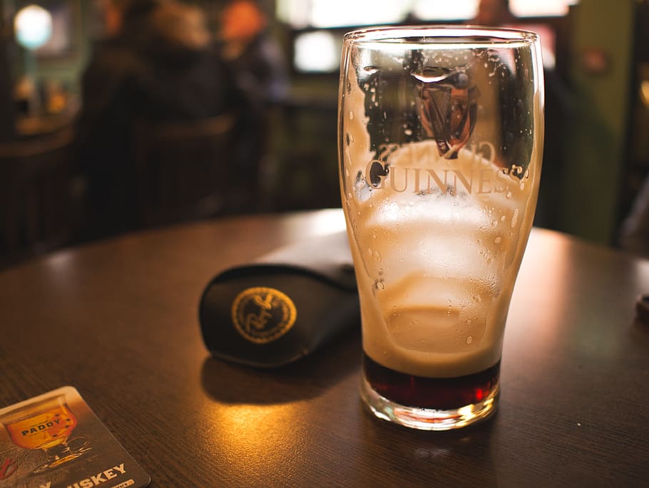 glass, beverage, beer, alcohol, drink, beer glass, ireland HD wallpaper