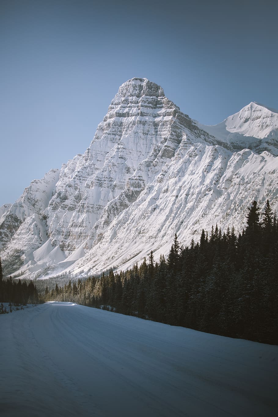 mountain covered with snow during daytime, outdoors, nature, mountain range HD wallpaper
