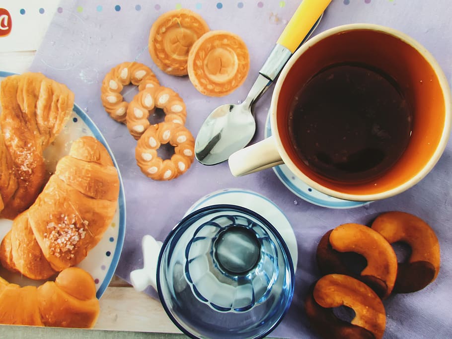 food and drink, table, freshness, still life, refreshment, high angle view HD wallpaper