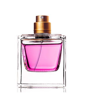 perfume, bottle, isolated, white, background, glass, spray HD wallpaper