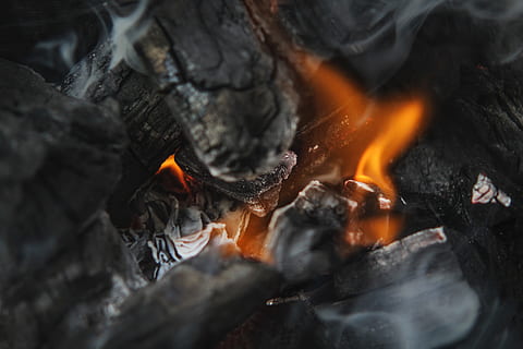 fire, flame, coal, bonfire, human, person, anthracite, forge HD wallpaper