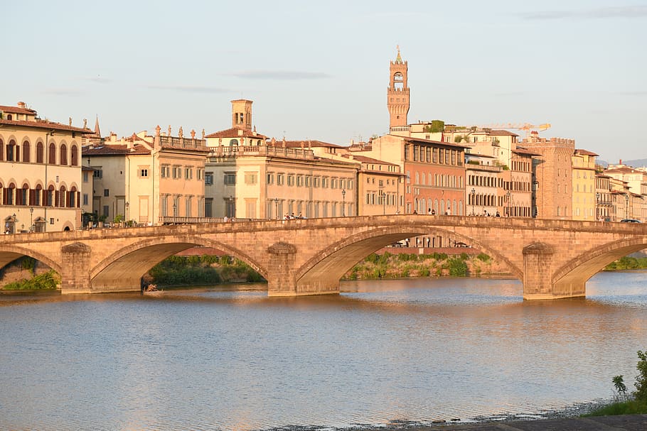 italy, florence, built structure, architecture, bridge, connection HD wallpaper