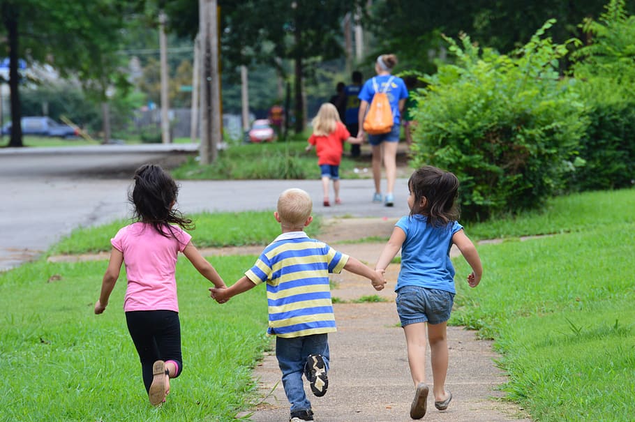 united states, memphis, love, kids, running, play time, holding hands