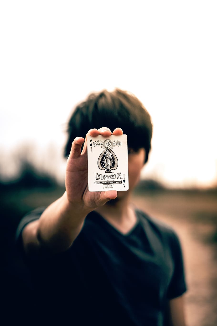 people, man, guy, millenials, card, ace, spades, one person HD wallpaper