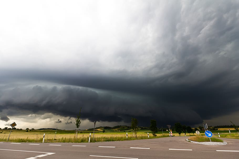 cumulonimbus, storm hunting, meteorology, thunderstorm, arcus, HD wallpaper