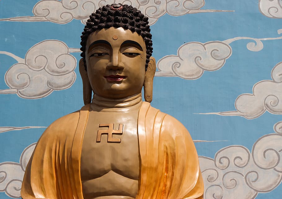 Buddha statue, worship, art, temple, philippines, buddhist temple HD wallpaper