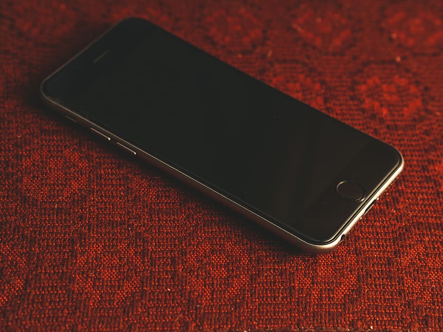 Space Gray Iphone 6 Displaying Black Screen, close-up, communication HD wallpaper
