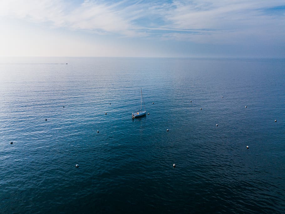 france, mesquer, quimiac, wave, waves, water, blue, ocean, boat HD wallpaper