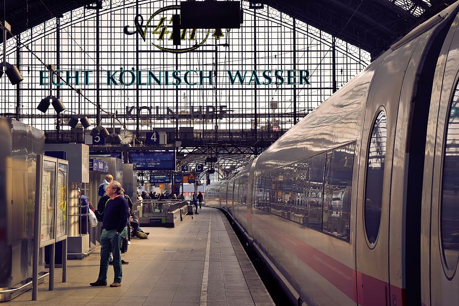 architecture, railway station, train, building, city, traffic HD wallpaper