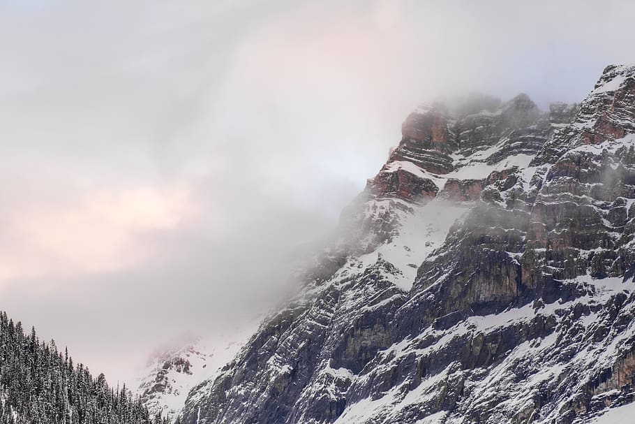 white and gray snow mountain, outdoors, alps, nature, grey, crest HD wallpaper