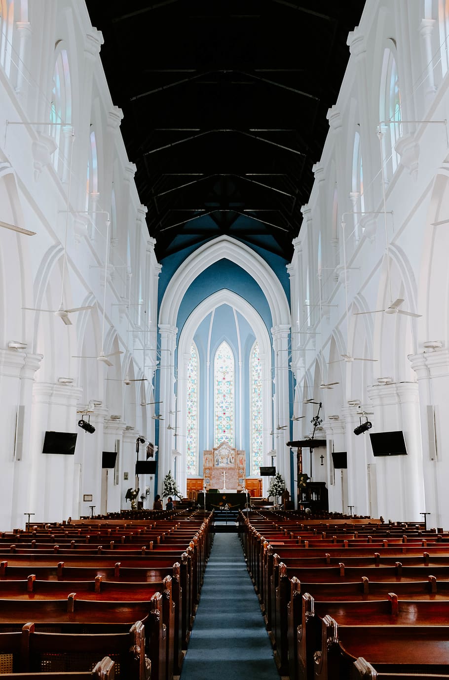 empty church, religion, spirituality, place of worship, belief HD wallpaper