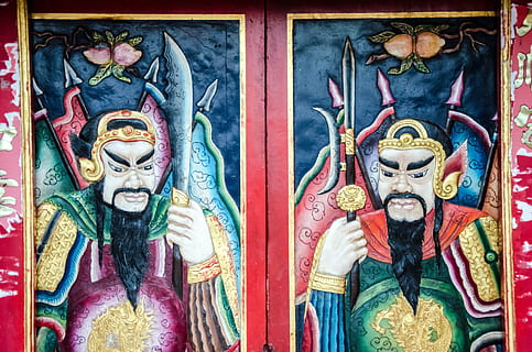 Chinese Arts style can easily find in Thai temple, china, background HD wallpaper