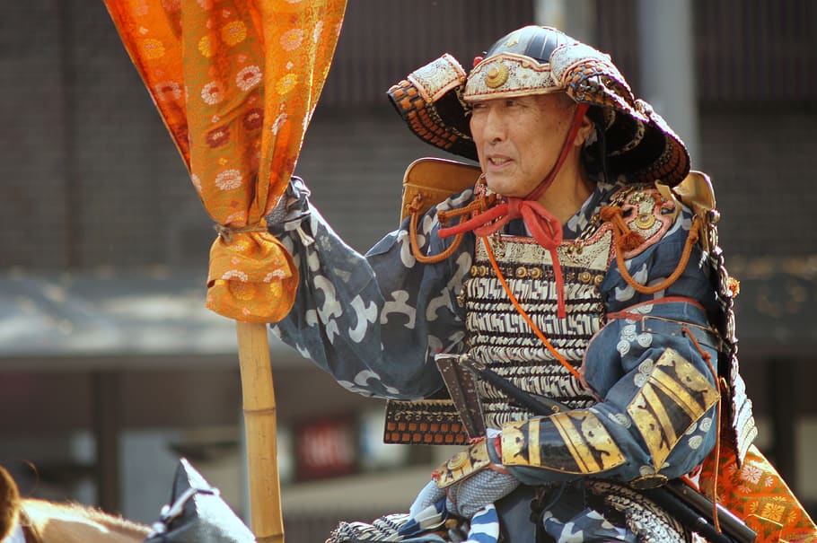 japan, kyoto, samurai, warrior, real people, clothing, one person HD wallpaper
